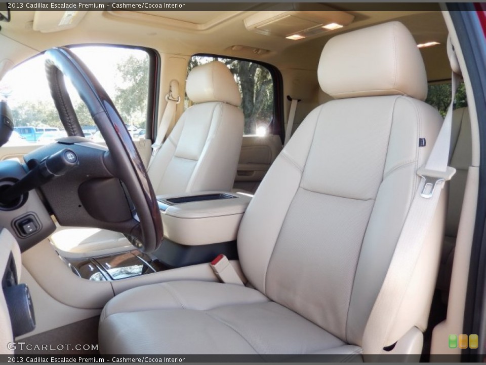 Cashmere/Cocoa Interior Front Seat for the 2013 Cadillac Escalade Premium #89460893