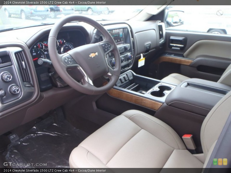 Cocoa/Dune Interior Prime Interior for the 2014 Chevrolet Silverado 1500 LTZ Crew Cab 4x4 #89461694