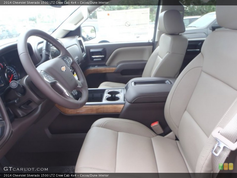 Cocoa/Dune Interior Front Seat for the 2014 Chevrolet Silverado 1500 LTZ Crew Cab 4x4 #89461718