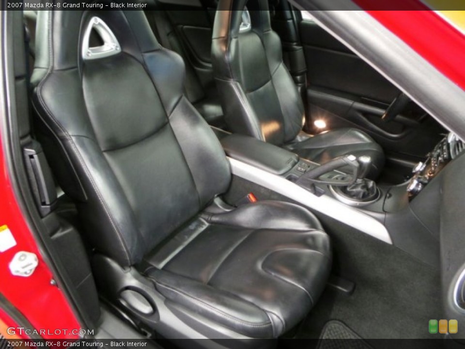 Black Interior Front Seat for the 2007 Mazda RX-8 Grand Touring #89469896