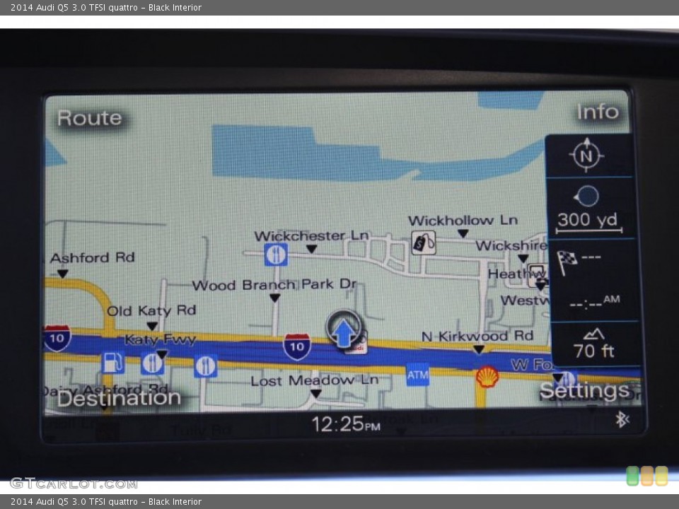 Black Interior Navigation for the 2014 Audi Q5 3.0 TFSI quattro #89470629