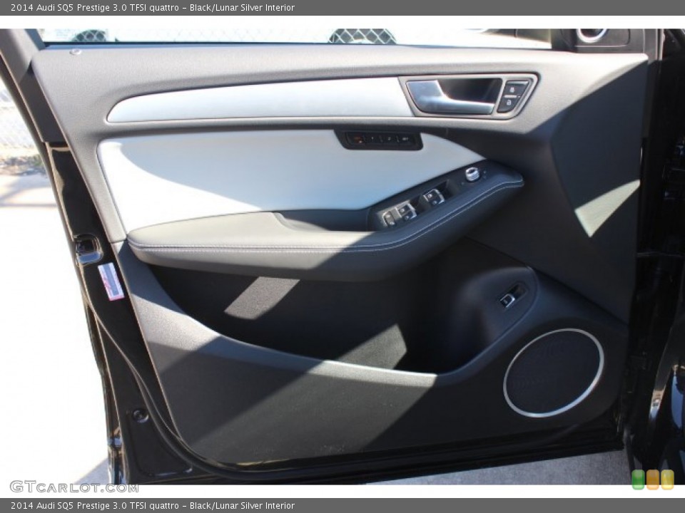 Black/Lunar Silver Interior Door Panel for the 2014 Audi SQ5 Prestige 3.0 TFSI quattro #89471222