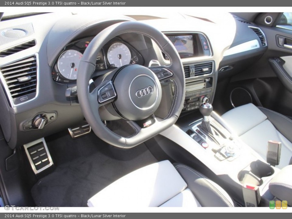 Black/Lunar Silver Interior Photo for the 2014 Audi SQ5 Prestige 3.0 TFSI quattro #89471258