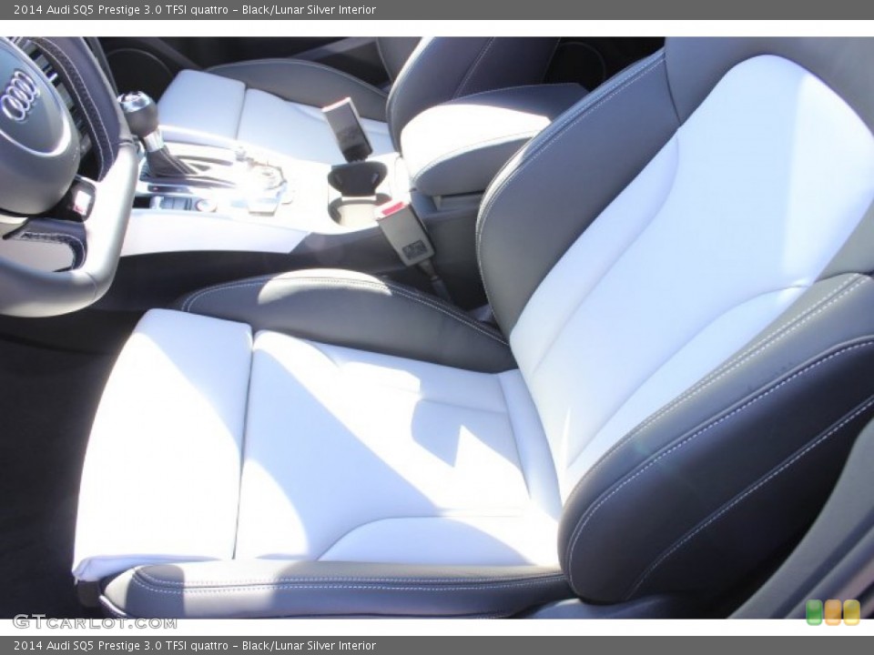 Black/Lunar Silver Interior Front Seat for the 2014 Audi SQ5 Prestige 3.0 TFSI quattro #89471276