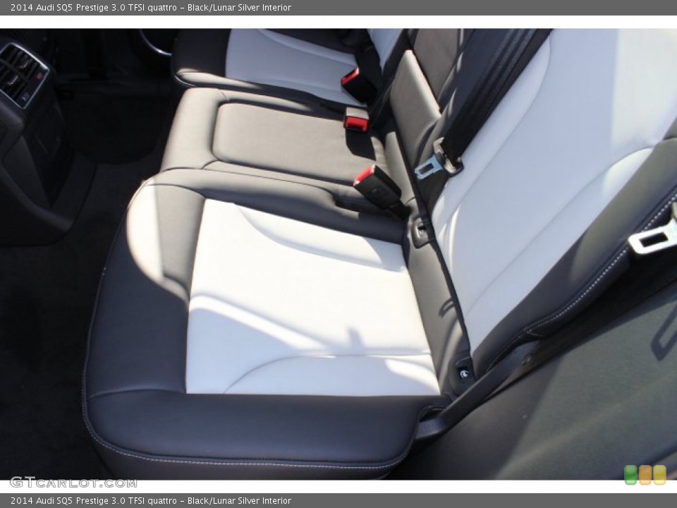 Black/Lunar Silver Interior Rear Seat for the 2014 Audi SQ5 Prestige 3.0 TFSI quattro #89471600