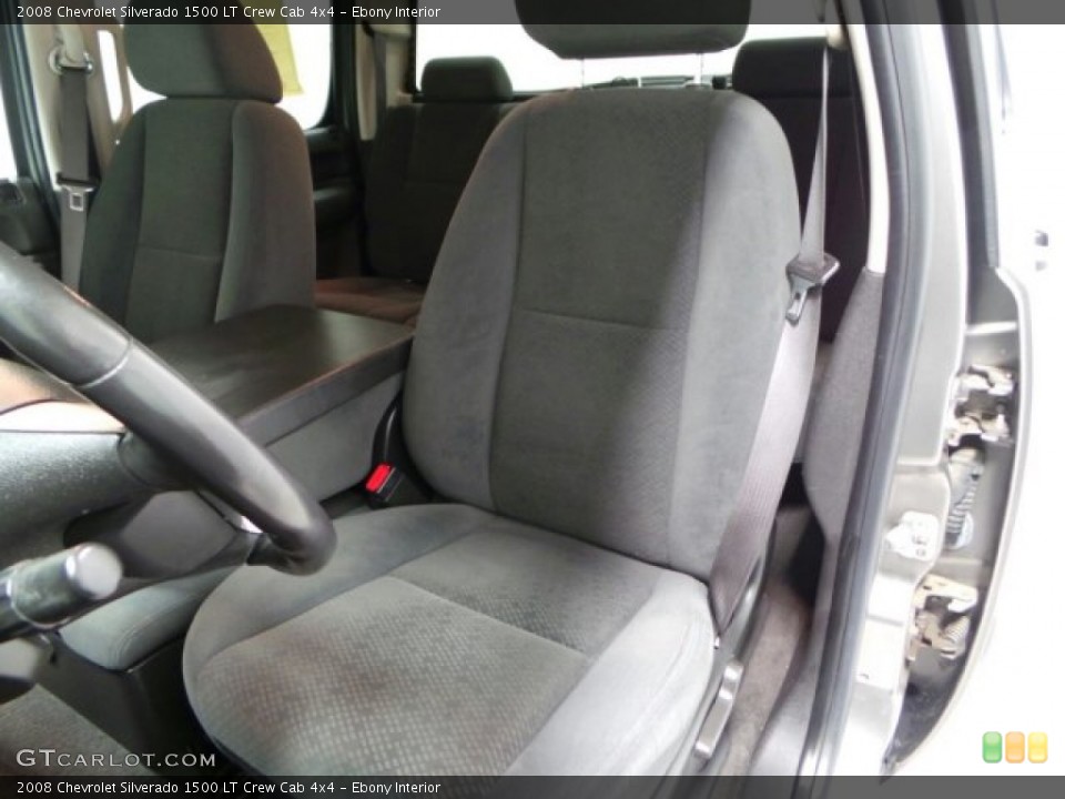 Ebony Interior Front Seat for the 2008 Chevrolet Silverado 1500 LT Crew Cab 4x4 #89473352