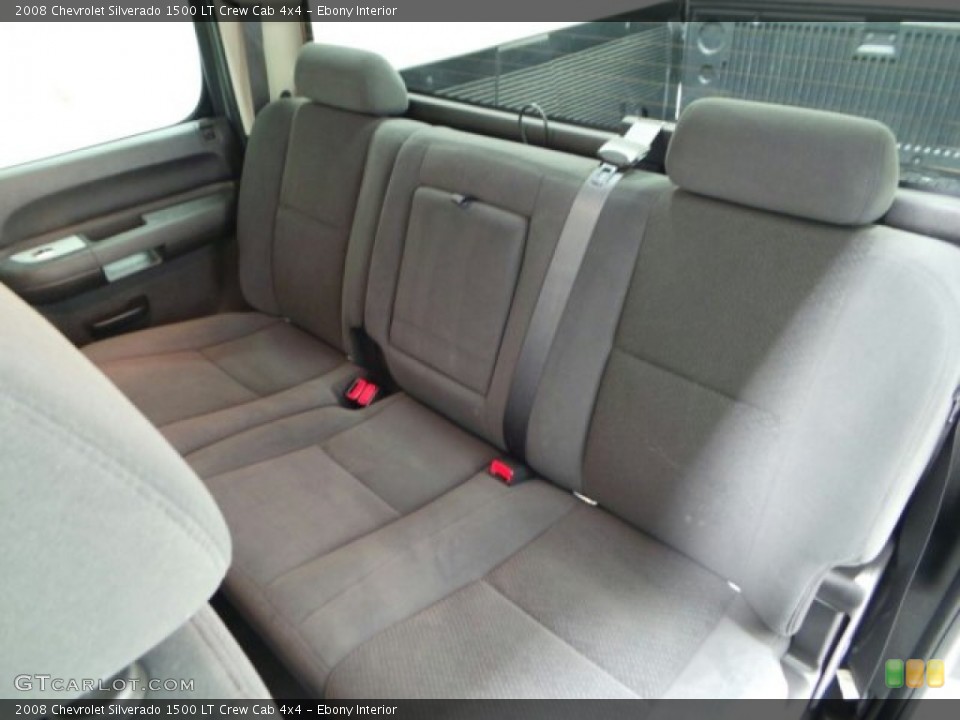Ebony Interior Rear Seat for the 2008 Chevrolet Silverado 1500 LT Crew Cab 4x4 #89473370