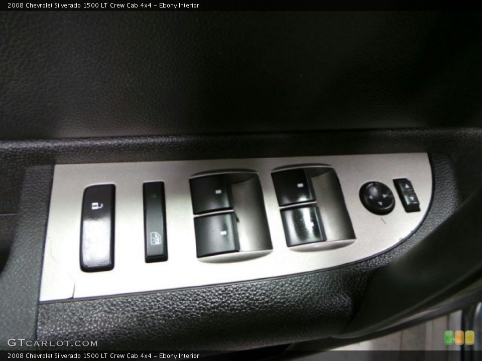 Ebony Interior Controls for the 2008 Chevrolet Silverado 1500 LT Crew Cab 4x4 #89473439
