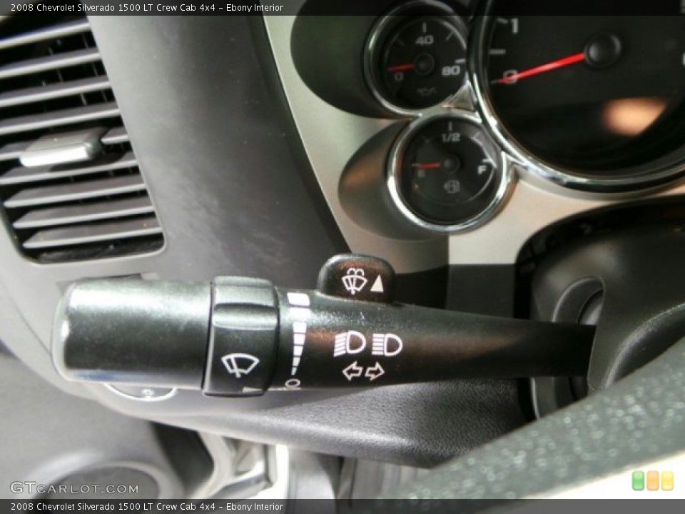 Ebony Interior Controls for the 2008 Chevrolet Silverado 1500 LT Crew Cab 4x4 #89473553