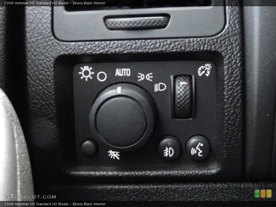 Ebony Black Interior Controls for the 2008 Hummer H3  #89475929