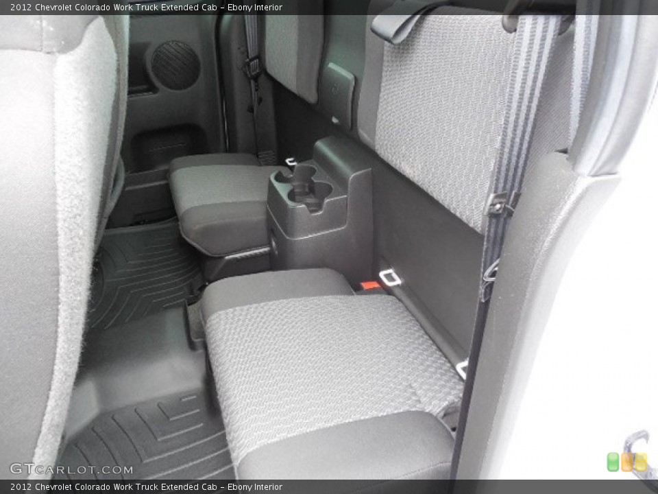 Ebony Interior Rear Seat for the 2012 Chevrolet Colorado Work Truck Extended Cab #89478527