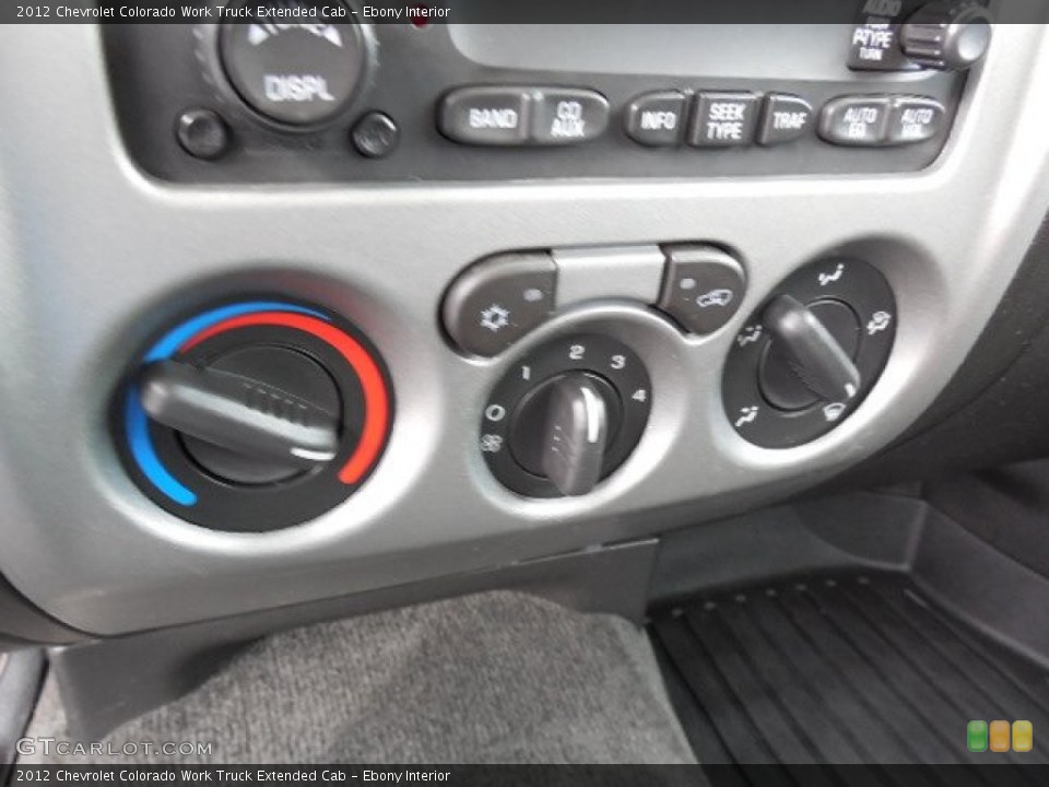 Ebony Interior Controls for the 2012 Chevrolet Colorado Work Truck Extended Cab #89478830