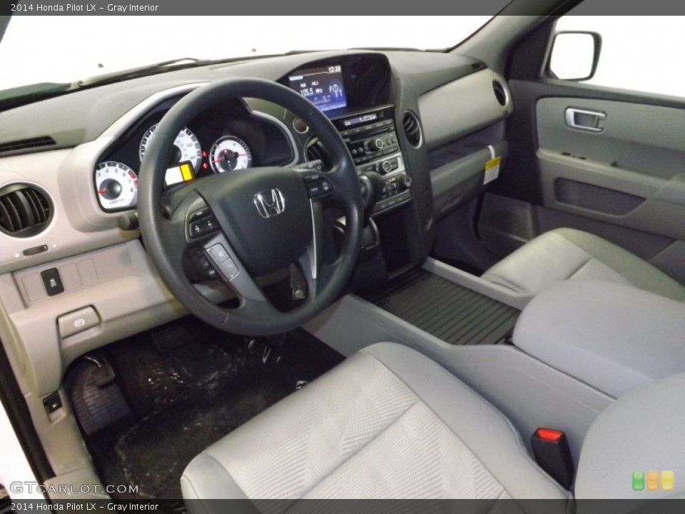 Gray Interior Prime Interior for the 2014 Honda Pilot LX #89479088