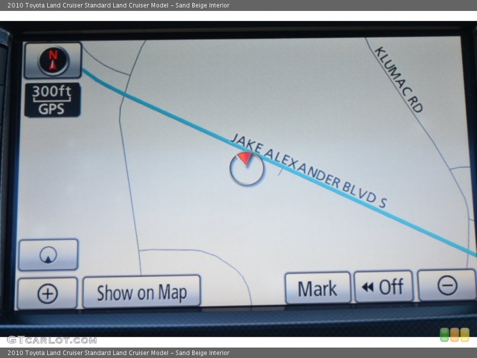 Sand Beige Interior Navigation for the 2010 Toyota Land Cruiser  #89479532