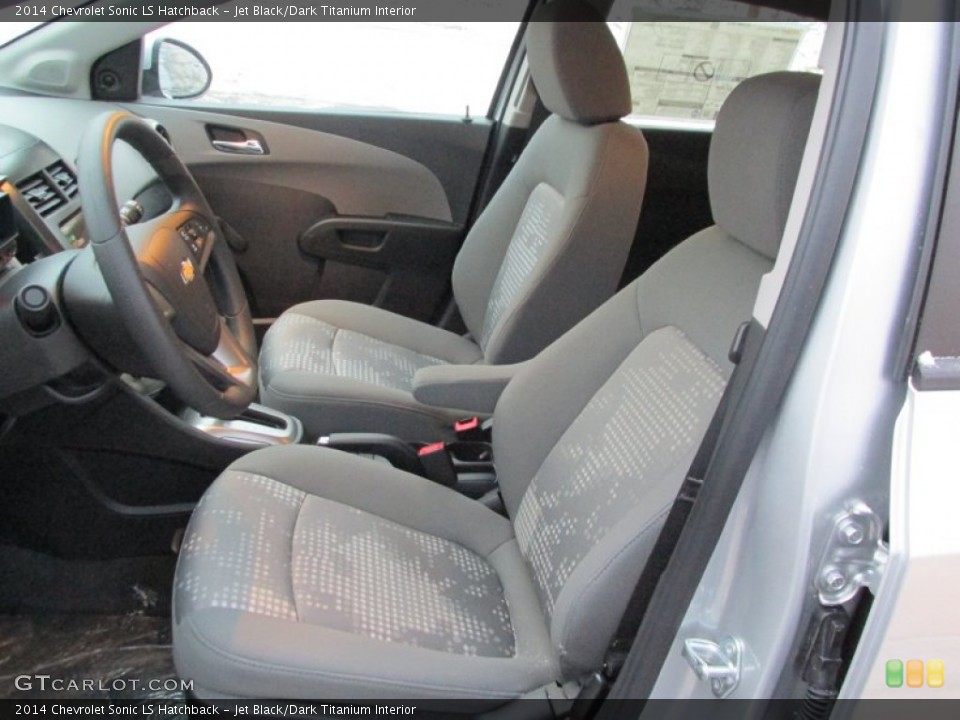 Jet Black/Dark Titanium Interior Front Seat for the 2014 Chevrolet Sonic LS Hatchback #89488069