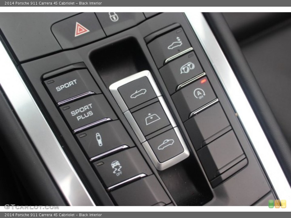 Black Interior Controls for the 2014 Porsche 911 Carrera 4S Cabriolet #89488852