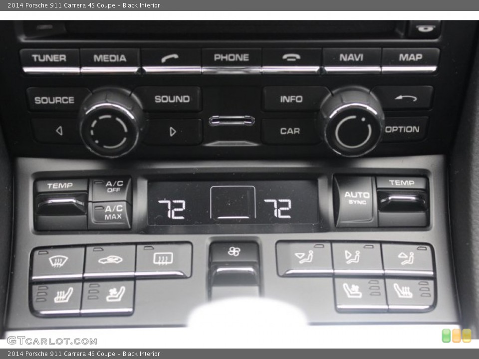 Black Interior Controls for the 2014 Porsche 911 Carrera 4S Coupe #89489470