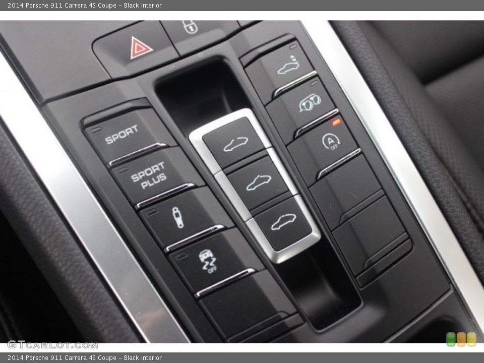 Black Interior Controls for the 2014 Porsche 911 Carrera 4S Coupe #89489485