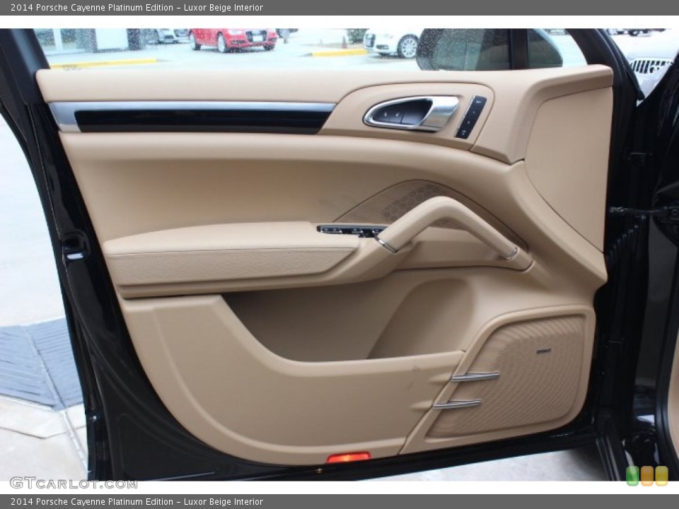 Luxor Beige Interior Door Panel for the 2014 Porsche Cayenne Platinum Edition #89490478
