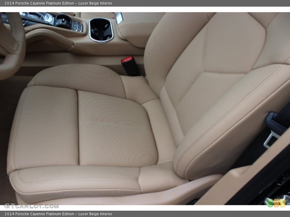 Luxor Beige Interior Front Seat for the 2014 Porsche Cayenne Platinum Edition #89490566