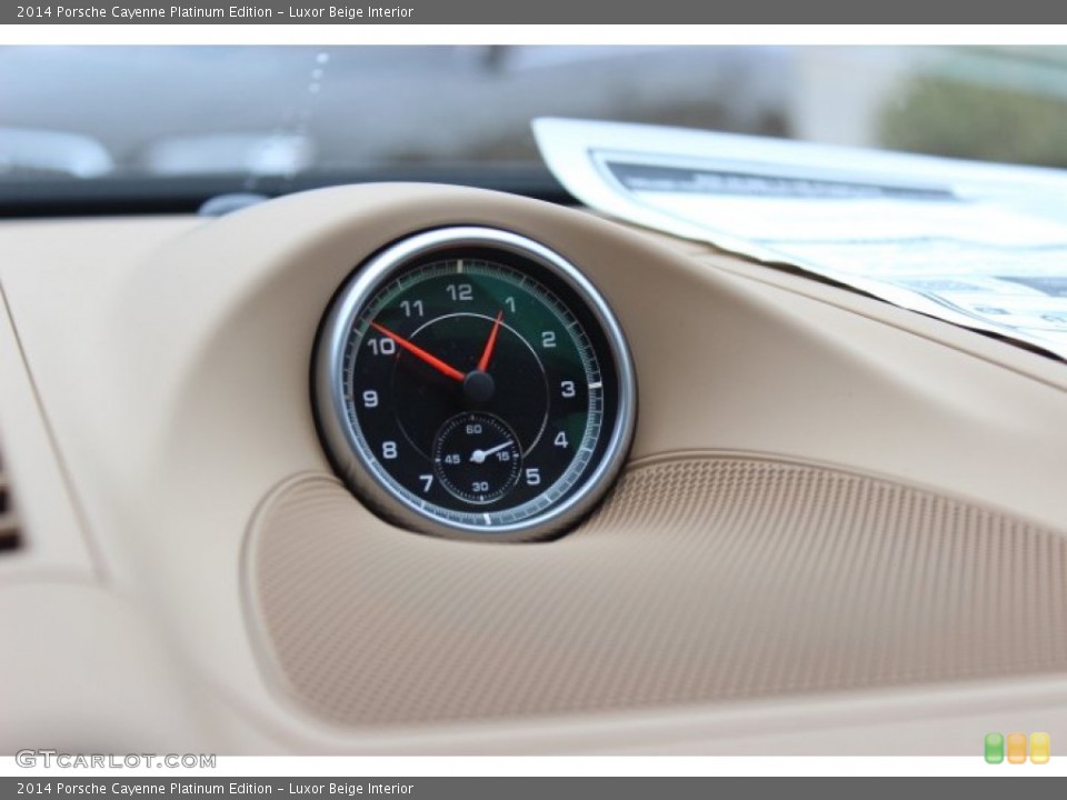 Luxor Beige Interior Gauges for the 2014 Porsche Cayenne Platinum Edition #89490689