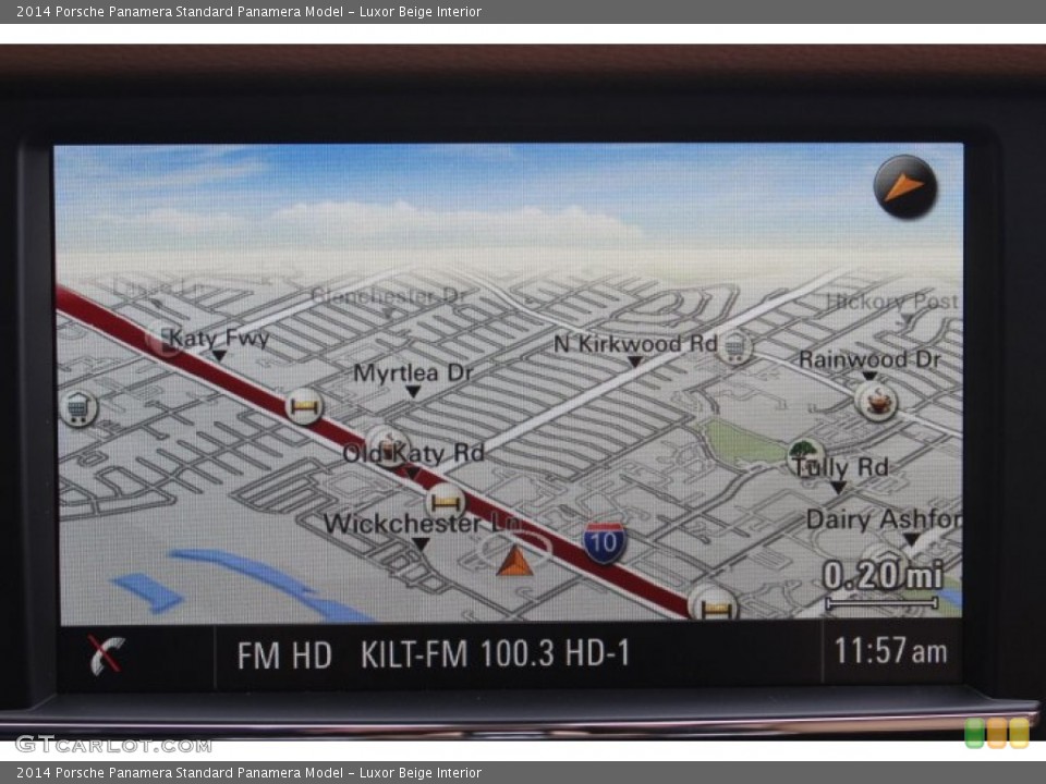Luxor Beige Interior Navigation for the 2014 Porsche Panamera  #89491621