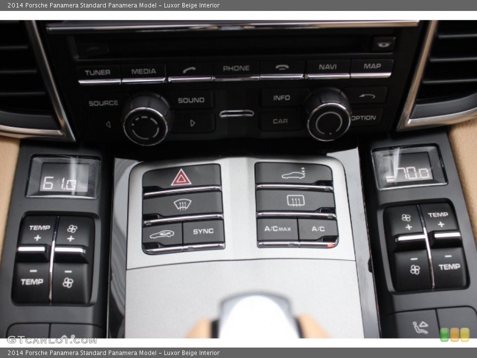 Luxor Beige Interior Controls for the 2014 Porsche Panamera  #89491648