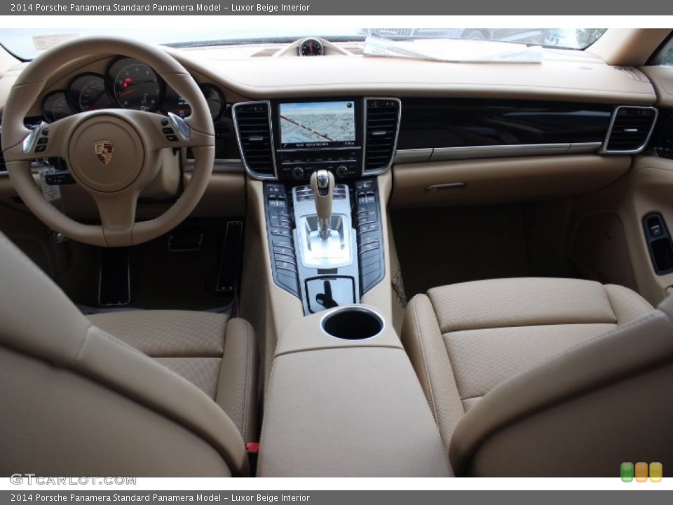 Luxor Beige Interior Dashboard for the 2014 Porsche Panamera  #89491795