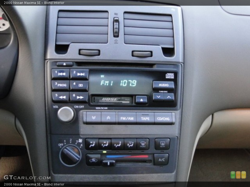 Blond Interior Controls for the 2000 Nissan Maxima SE #89492791