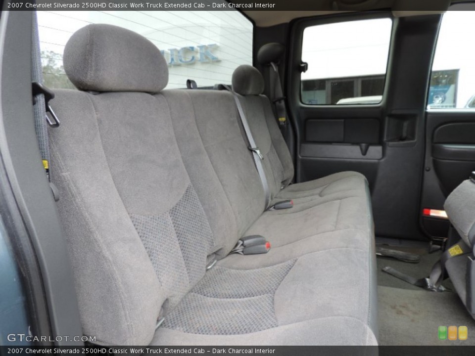 Dark Charcoal Interior Rear Seat for the 2007 Chevrolet Silverado 2500HD Classic Work Truck Extended Cab #89493318