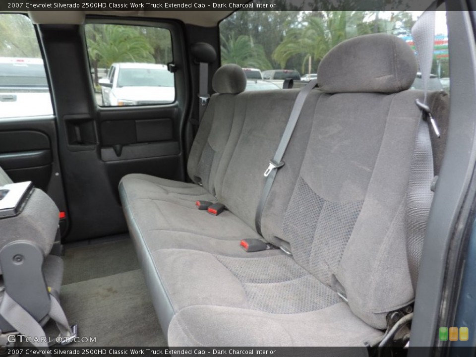 Dark Charcoal Interior Rear Seat for the 2007 Chevrolet Silverado 2500HD Classic Work Truck Extended Cab #89493346