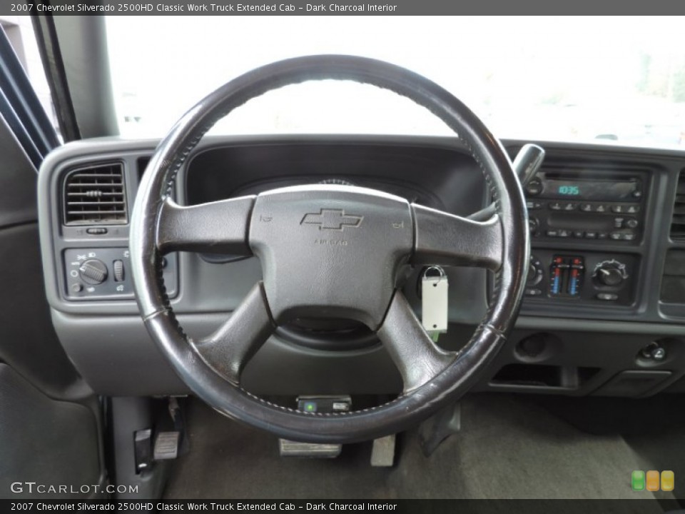 Dark Charcoal Interior Steering Wheel for the 2007 Chevrolet Silverado 2500HD Classic Work Truck Extended Cab #89493364