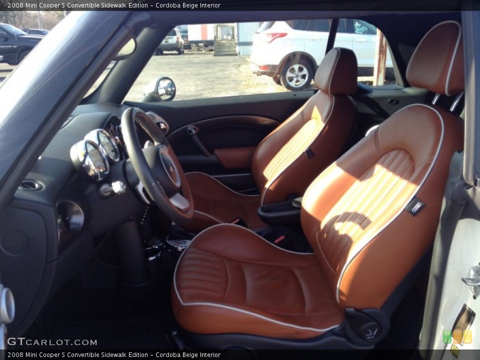 Cordoba Beige Interior Front Seat for the 2008 Mini Cooper S Convertible Sidewalk Edition #89494837