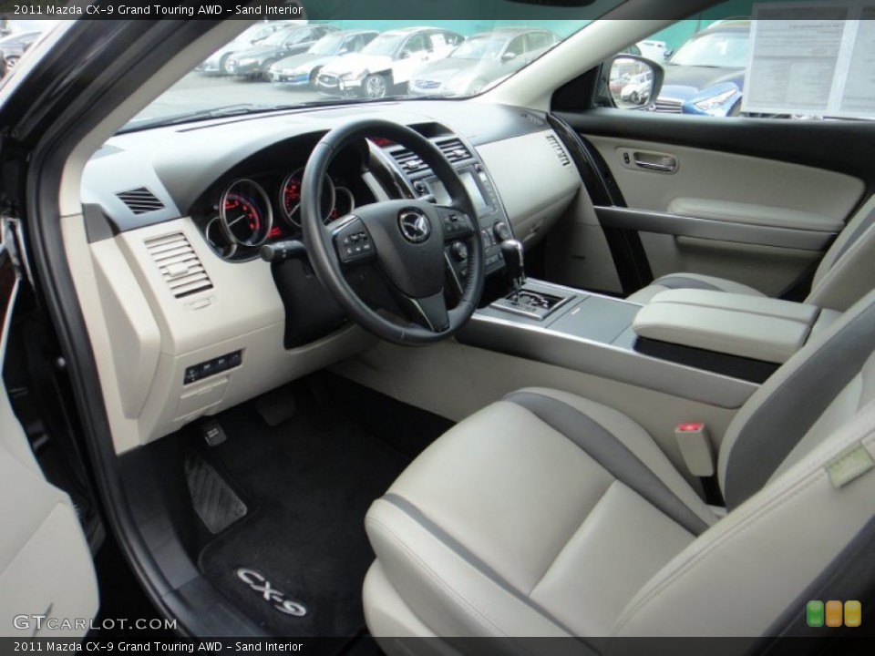 Sand Interior Prime Interior for the 2011 Mazda CX-9 Grand Touring AWD #89495656