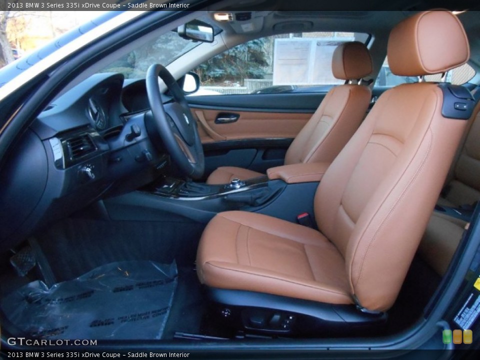 Saddle Brown Interior Front Seat for the 2013 BMW 3 Series 335i xDrive Coupe #89497537