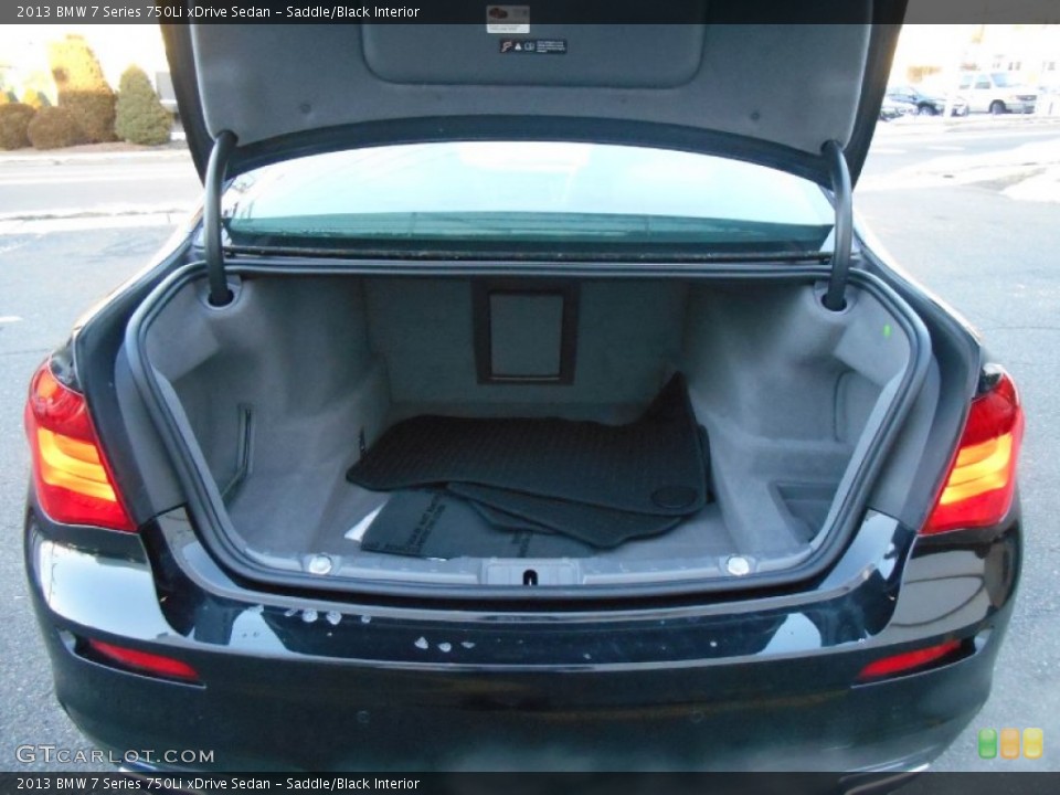 Saddle/Black Interior Trunk for the 2013 BMW 7 Series 750Li xDrive Sedan #89499178