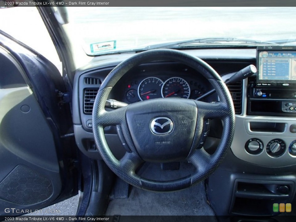 Dark Flint Gray Interior Steering Wheel for the 2003 Mazda Tribute LX-V6 4WD #89500921