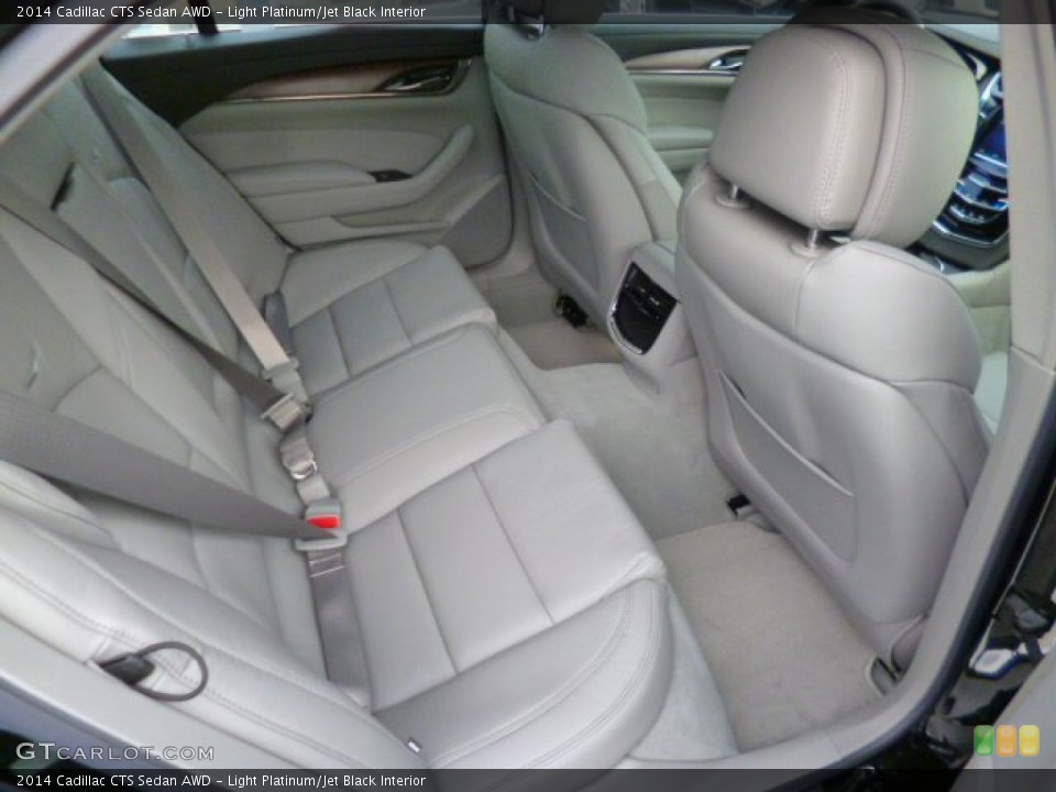 Light Platinum/Jet Black Interior Rear Seat for the 2014 Cadillac CTS Sedan AWD #89504155