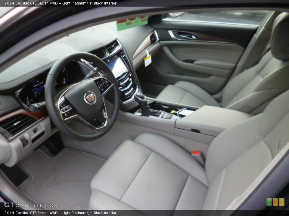 Light Platinum/Jet Black Interior Prime Interior for the 2014 Cadillac CTS Sedan AWD #89504246