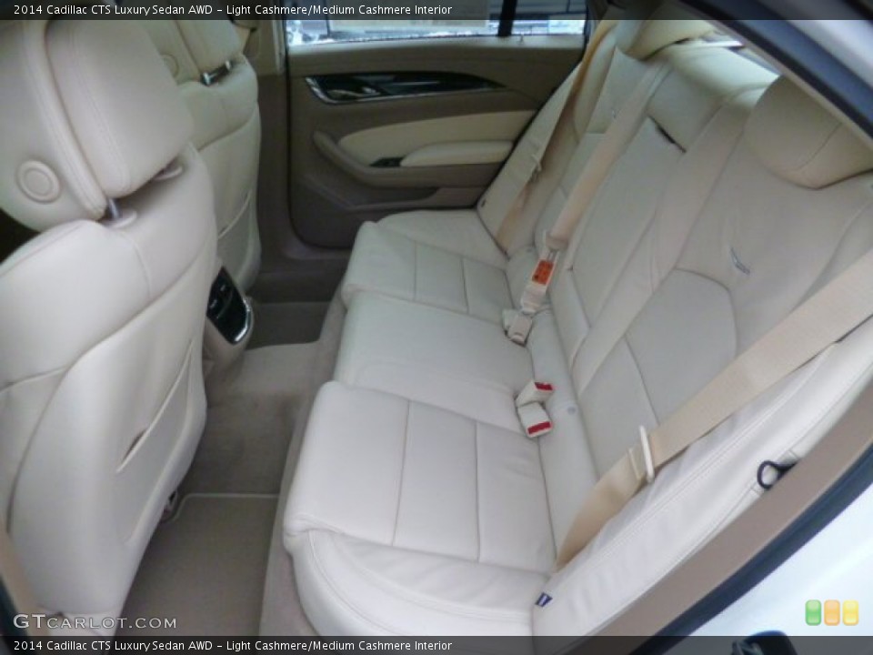 Light Cashmere/Medium Cashmere Interior Rear Seat for the 2014 Cadillac CTS Luxury Sedan AWD #89507749