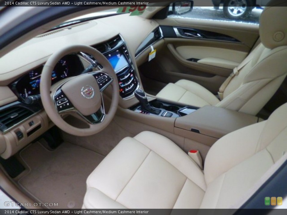 Light Cashmere/Medium Cashmere Interior Prime Interior for the 2014 Cadillac CTS Luxury Sedan AWD #89507821