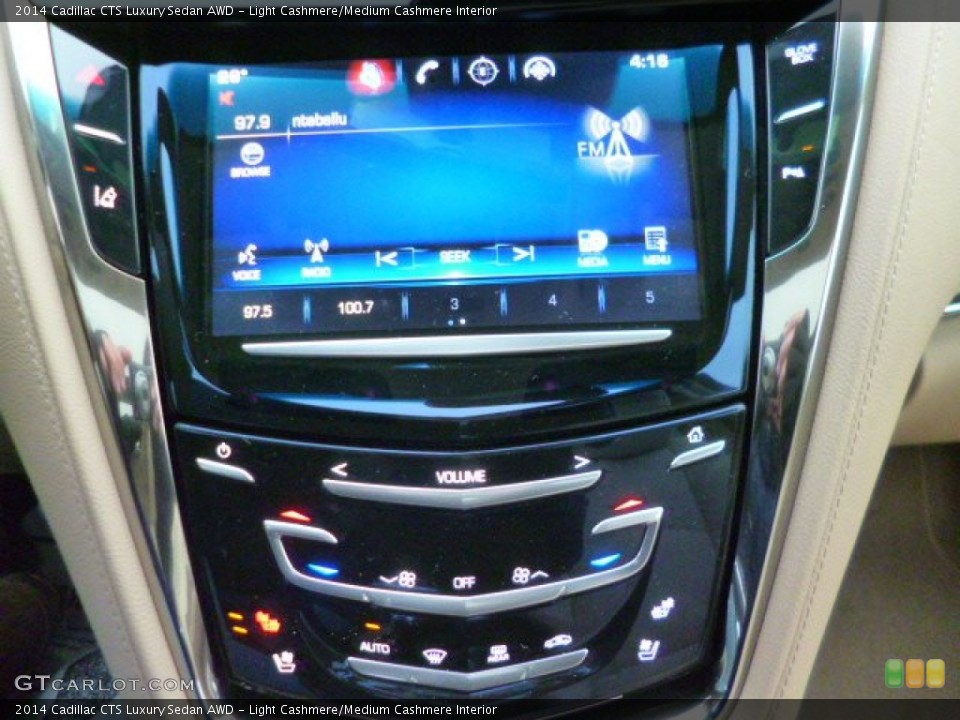 Light Cashmere/Medium Cashmere Interior Controls for the 2014 Cadillac CTS Luxury Sedan AWD #89507888