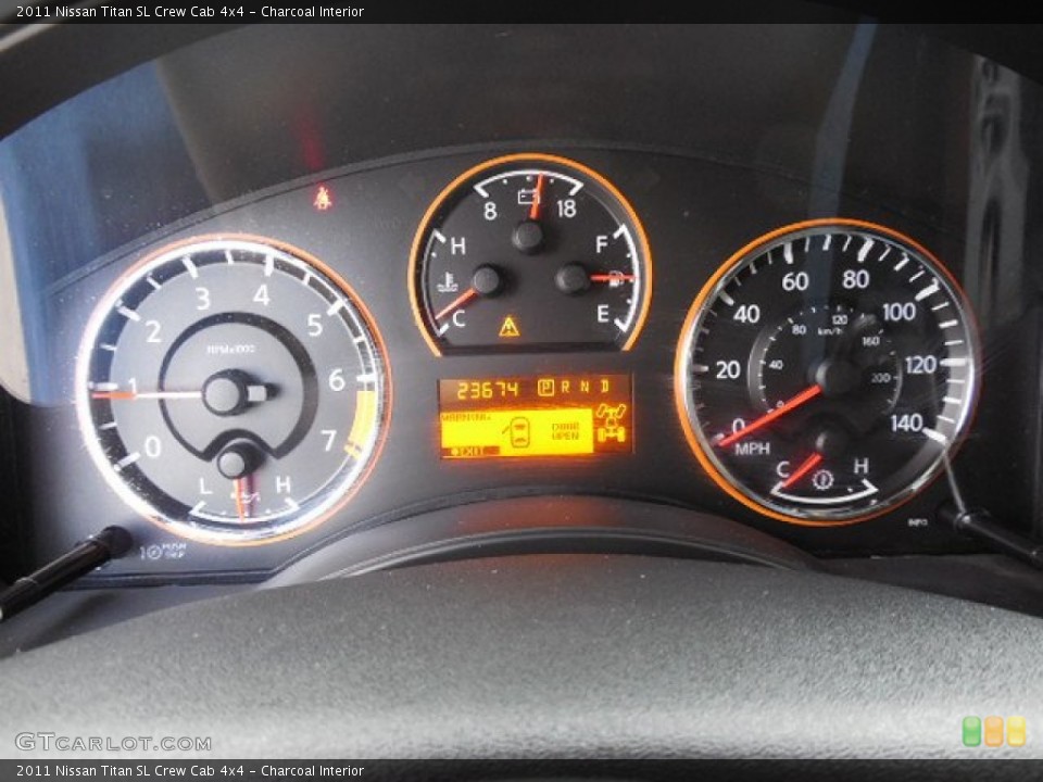 Charcoal Interior Gauges for the 2011 Nissan Titan SL Crew Cab 4x4 #89510386