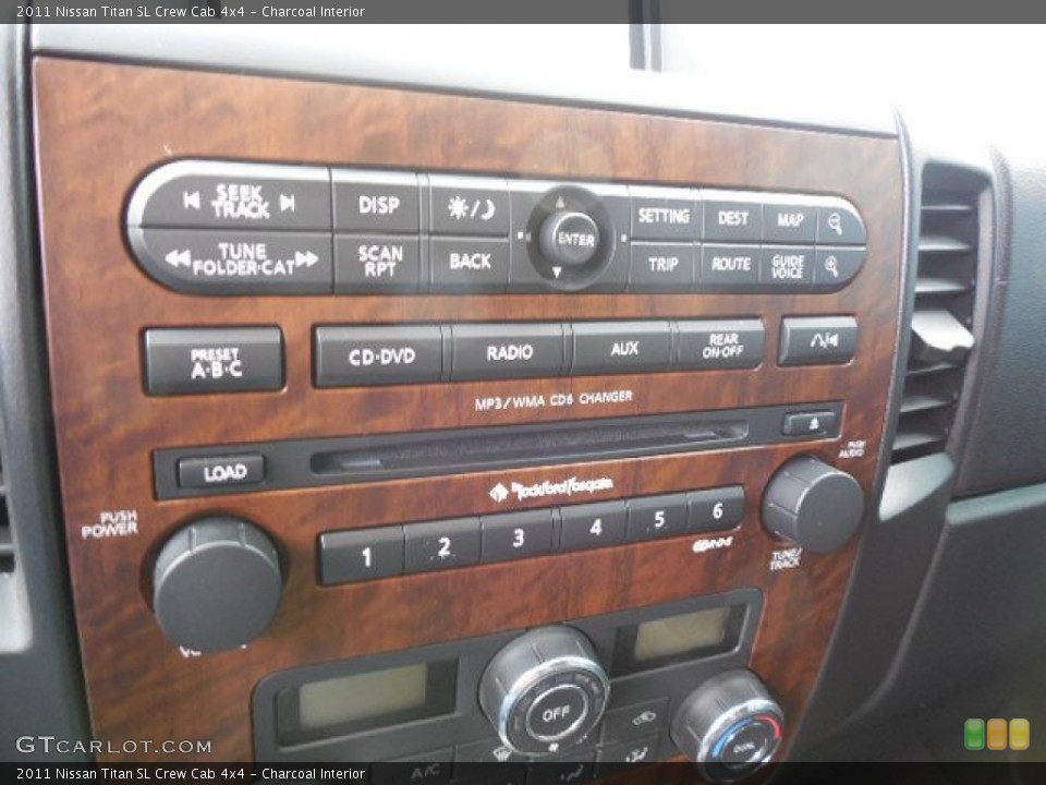 Charcoal Interior Controls for the 2011 Nissan Titan SL Crew Cab 4x4 #89510431