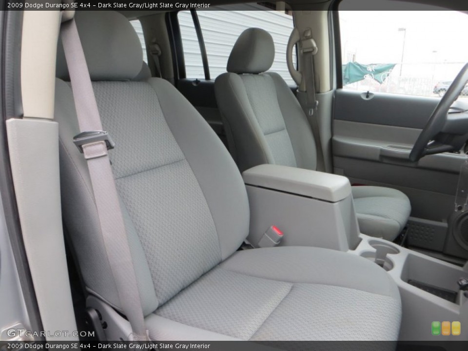 Dark Slate Gray/Light Slate Gray Interior Front Seat for the 2009 Dodge Durango SE 4x4 #89510767