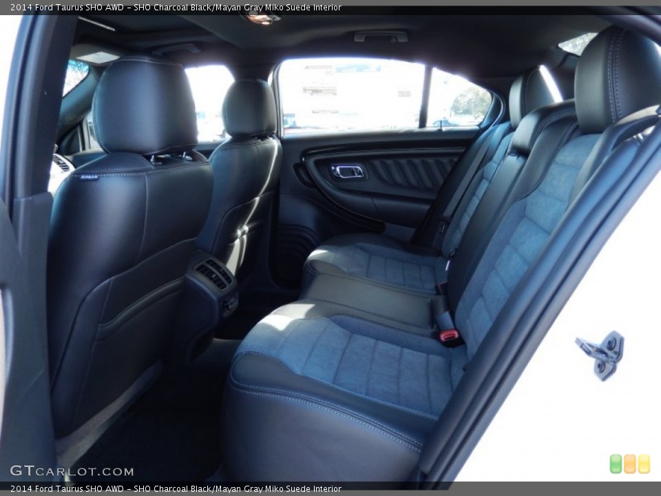 SHO Charcoal Black/Mayan Gray Miko Suede Interior Rear Seat for the 2014 Ford Taurus SHO AWD #89510905