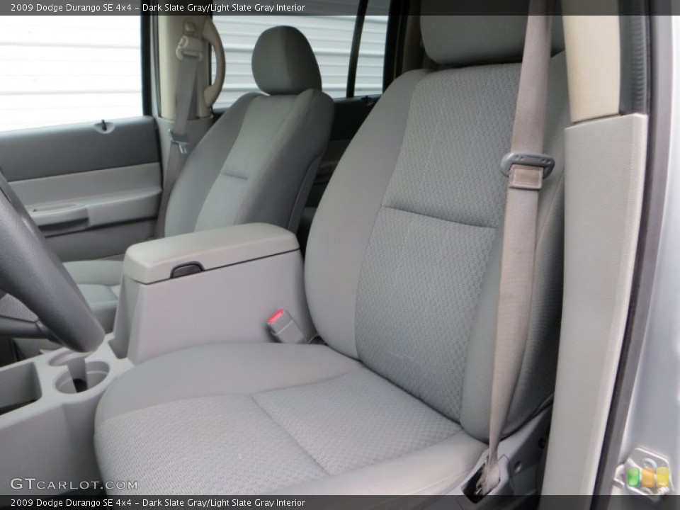 Dark Slate Gray/Light Slate Gray Interior Front Seat for the 2009 Dodge Durango SE 4x4 #89511109