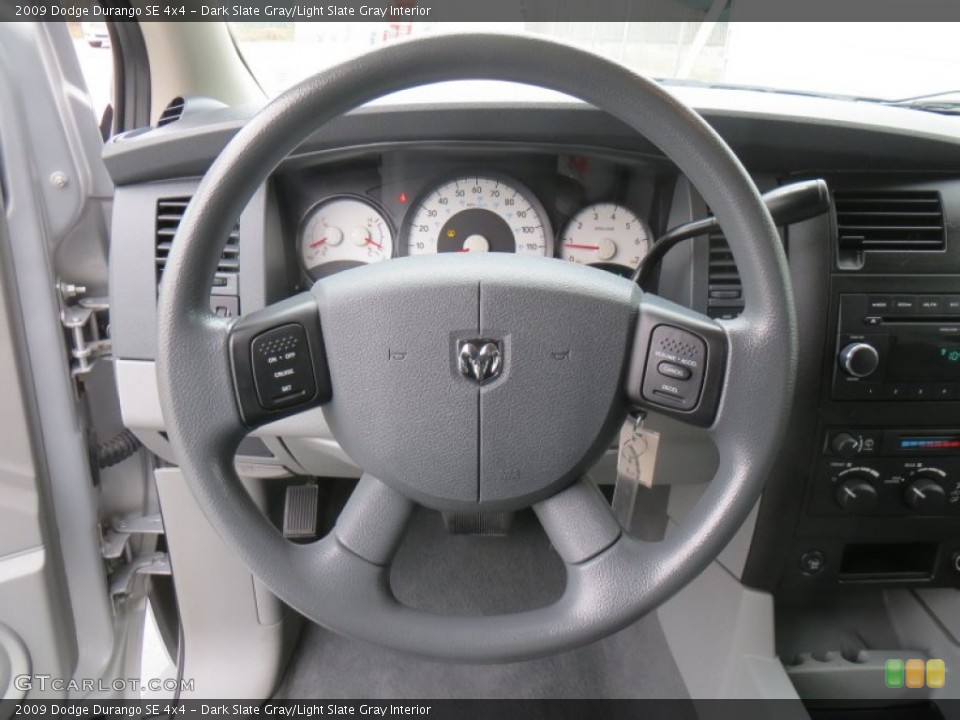 Dark Slate Gray/Light Slate Gray Interior Steering Wheel for the 2009 Dodge Durango SE 4x4 #89511232