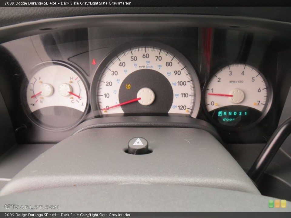 Dark Slate Gray/Light Slate Gray Interior Gauges for the 2009 Dodge Durango SE 4x4 #89511253