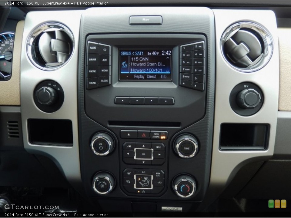 Pale Adobe Interior Controls for the 2014 Ford F150 XLT SuperCrew 4x4 #89511927